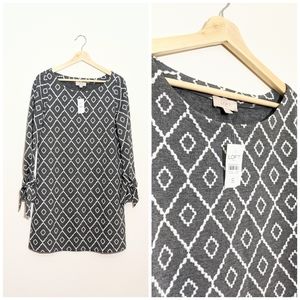 NEW Loft Thick Sweater Dress with Tie Sleeves, S